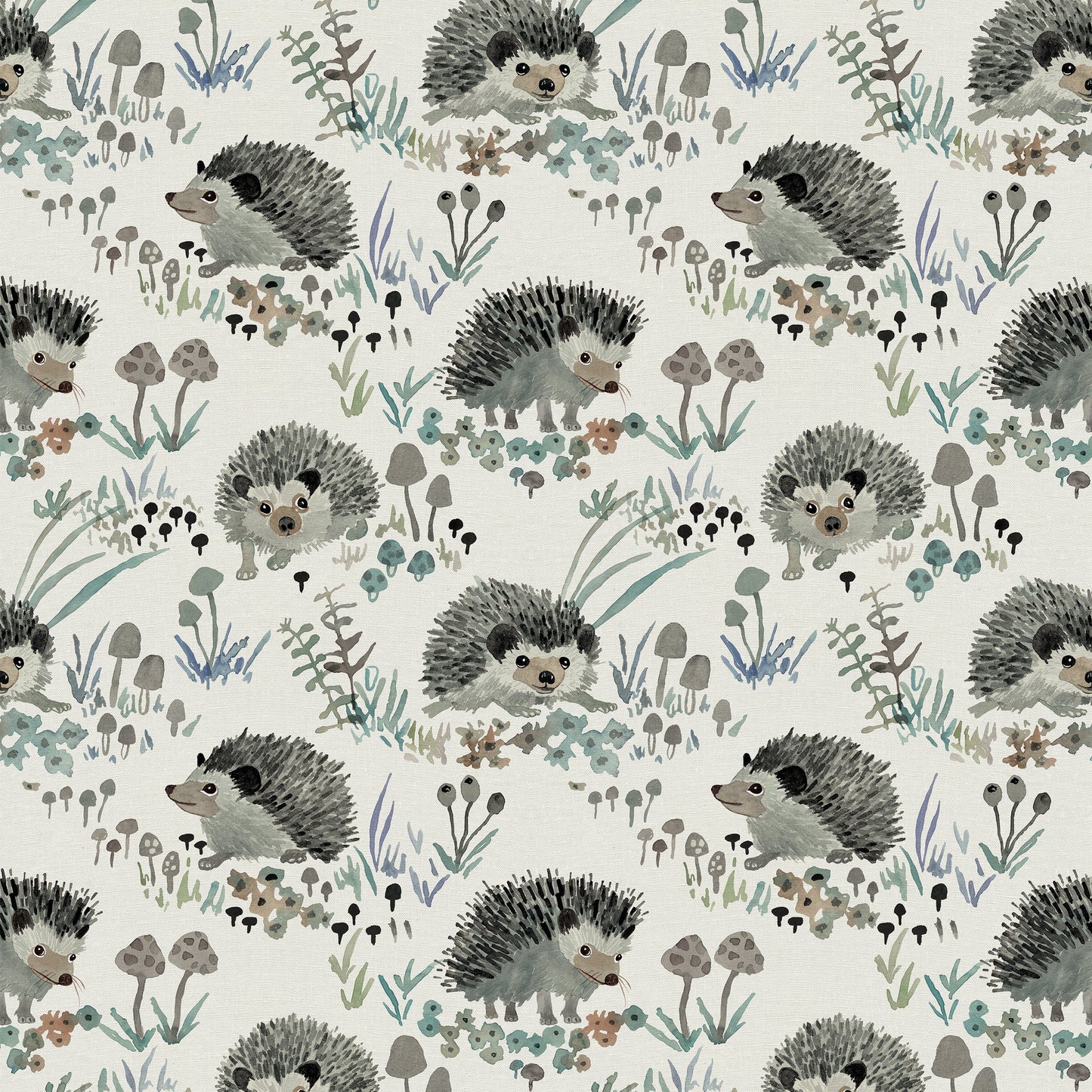 Fabric- Hedgehogs in Neutral