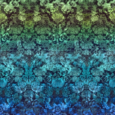 Sample - Pdg1139/03 | Tarbana Damask Midnight - Designer Guild Wallpaper