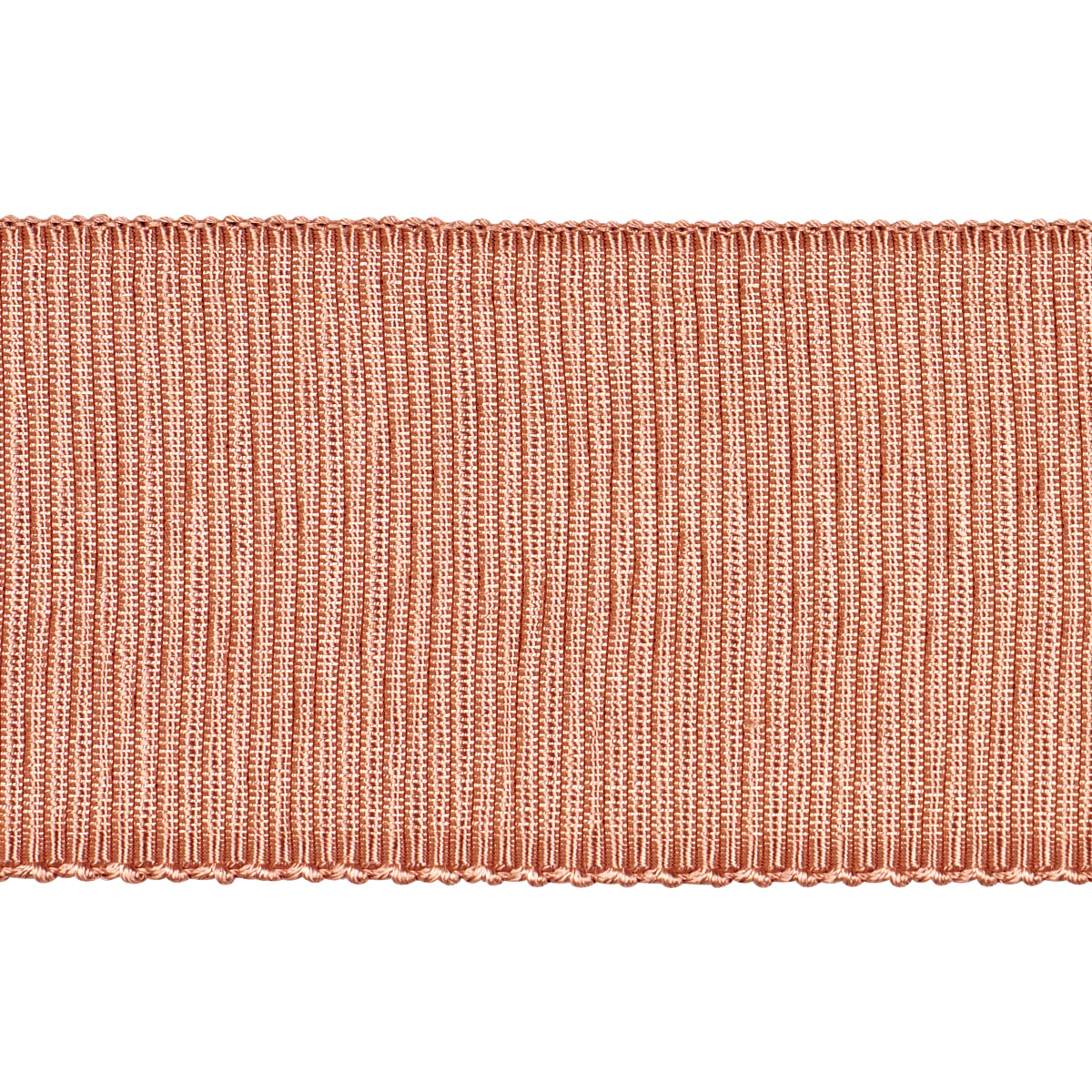 Sample - 83871 | Wide Faille Tape, Peach - Schumacher Trim