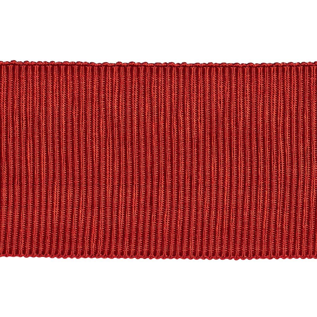 Sample - 83872 | Wide Faille Tape, Flame - Schumacher Trim