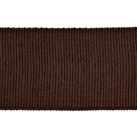 Sample - 83873 | Wide Faille Tape, Chocolate - Schumacher Trim