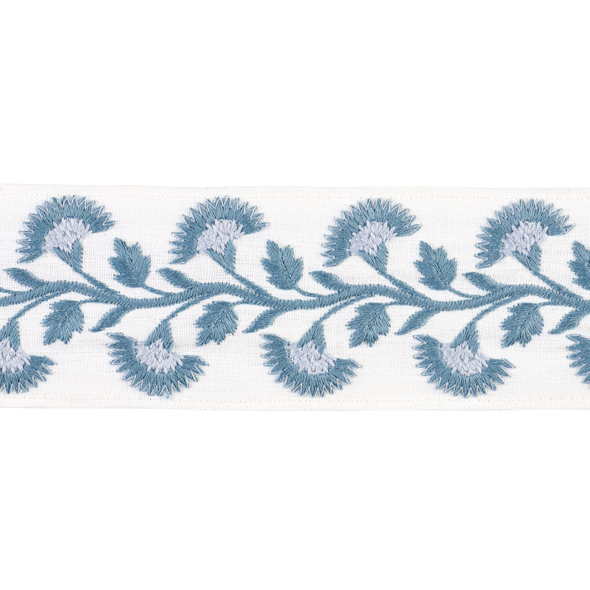 Sample - 85650 | Lottie Tape, Sky - Schumacher Trim