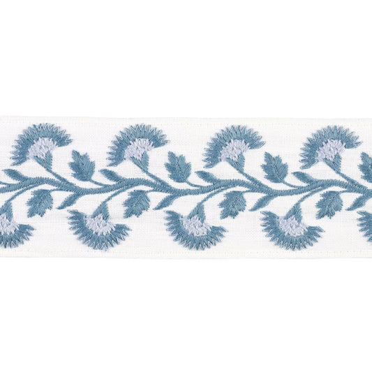 Sample - 85650 | Lottie Tape, Sky - Schumacher Trim