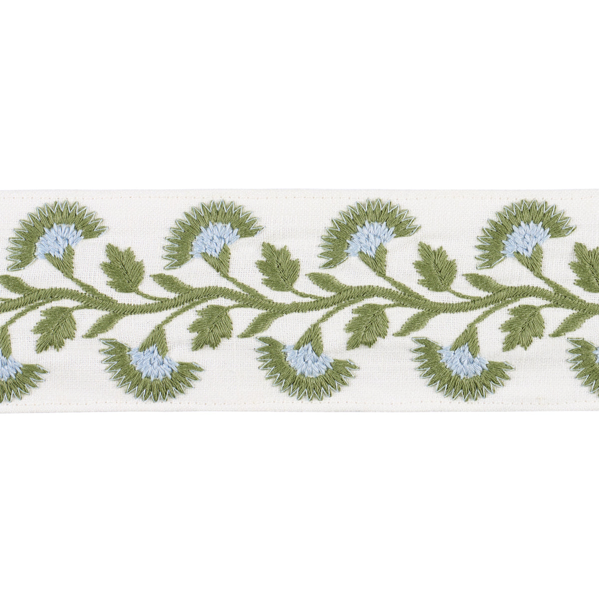 Sample - 85651 | Lottie Tape, Leaf - Schumacher Trim