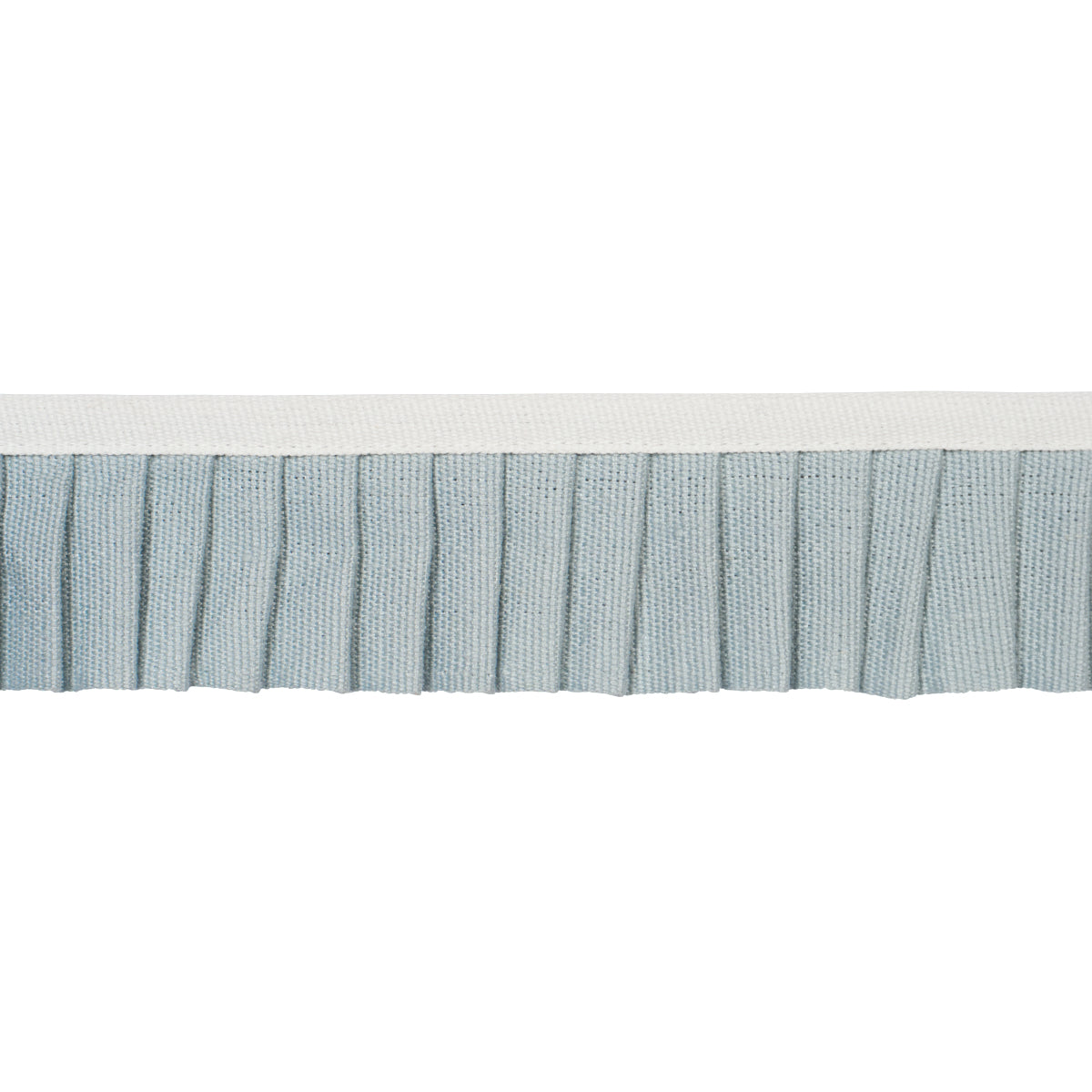 Sample - 85960 | Clara Pleated Tape, Sky - Schumacher Trim