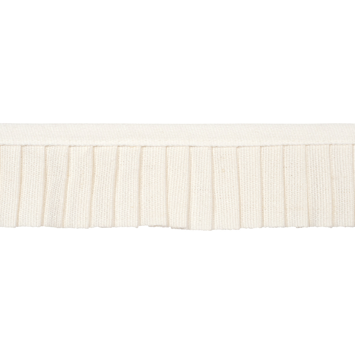 Sample - 85962 | Clara Pleated Tape, Ivory - Schumacher Trim