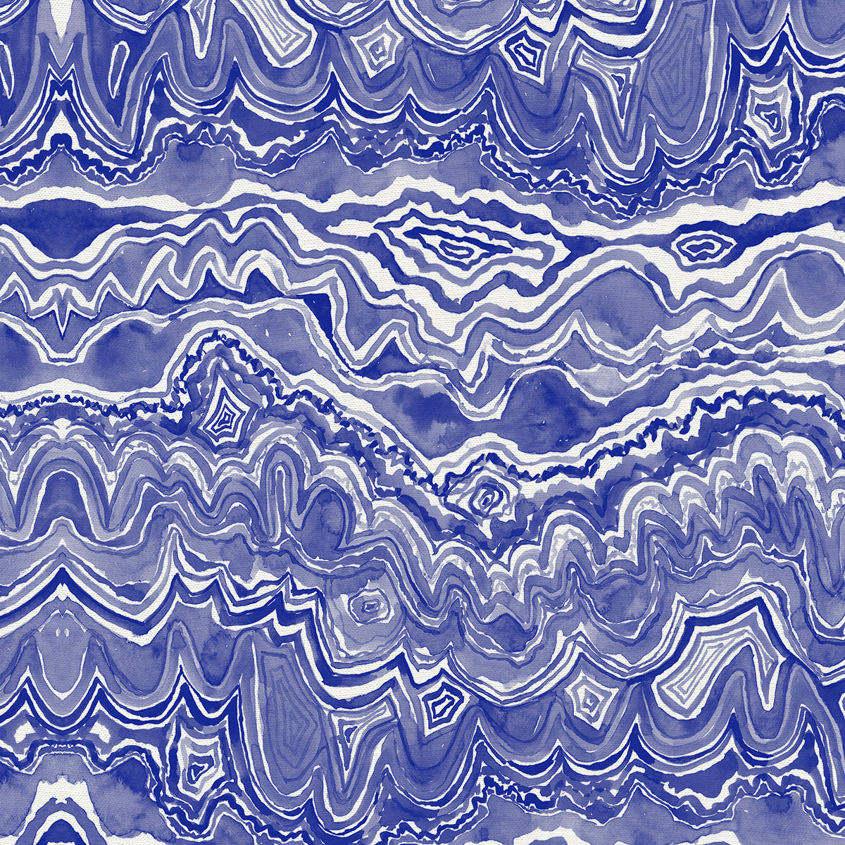 Fabric- Agate in Cobalt
