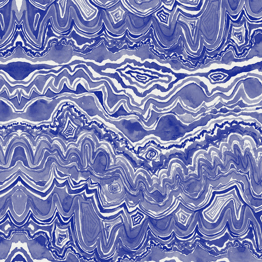 Fabric- Agate in Cobalt