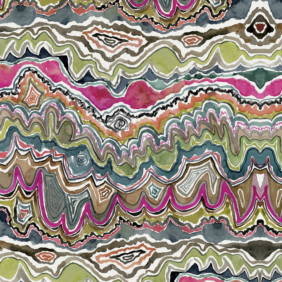 Fabric- Agate in Multi