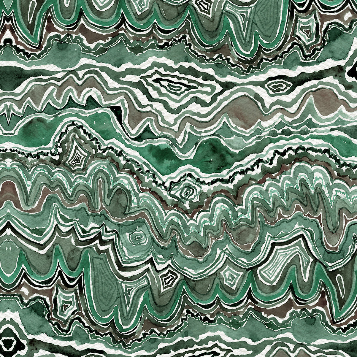Fabric- Agate in Malachite