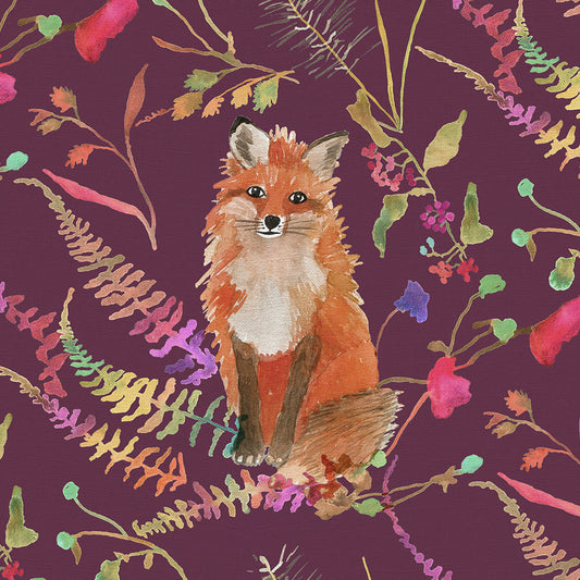 Fabric- Fox in Plum