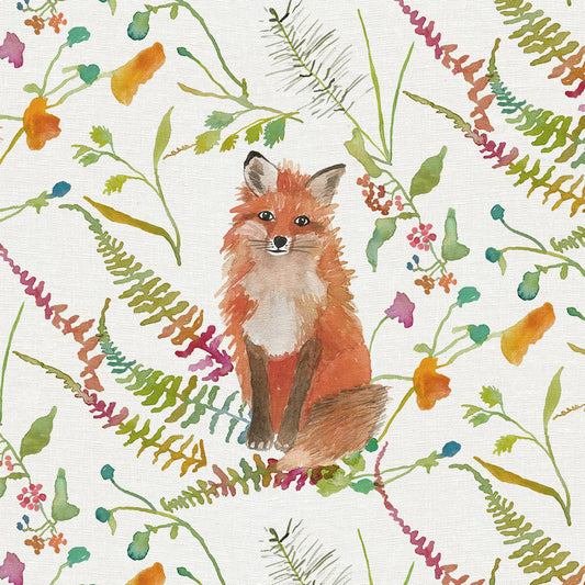 Fabric- Fox in White