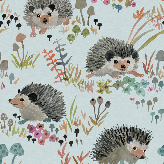 Fabric-Hedgehogs in Aqua