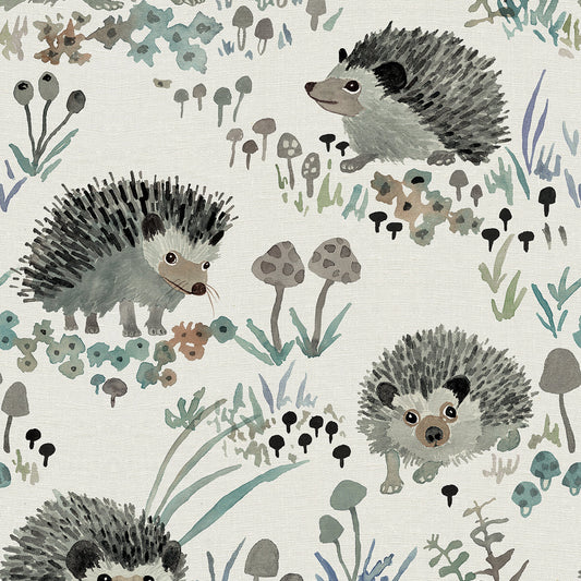 Fabric- Hedgehogs in Neutral