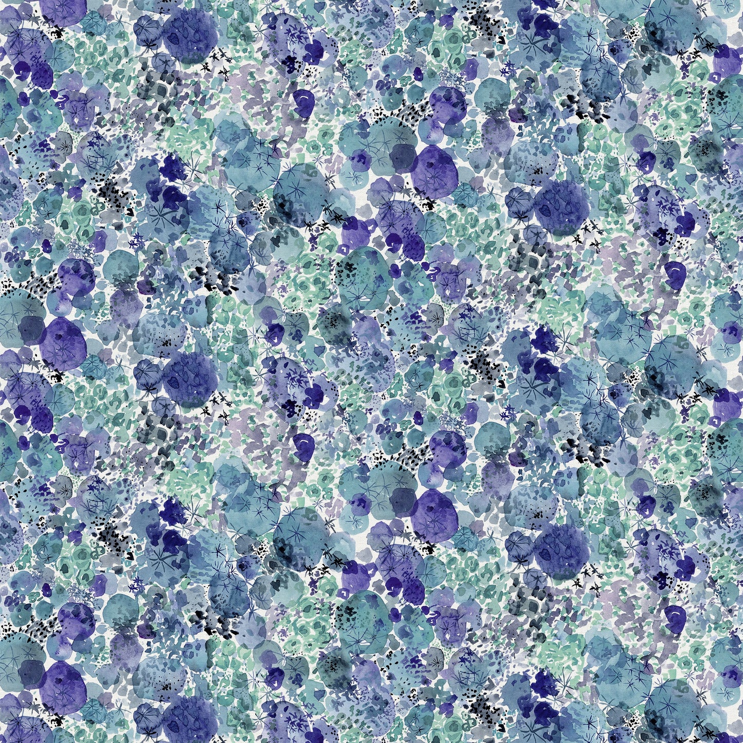Fabric- Moss in Blue