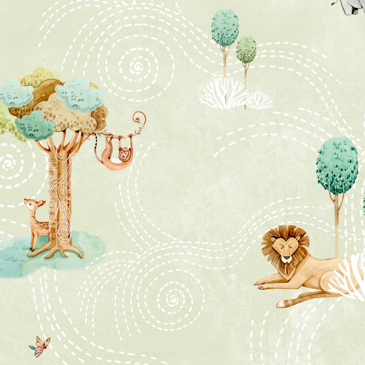 Whimsicalcal Animal Safari Adventure Wallpaper-sample