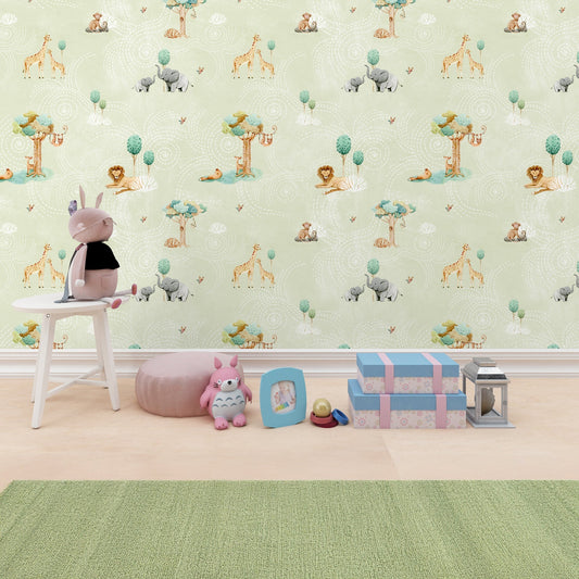 Whimsicalcal Animal Safari Adventure Wallpaper-sample